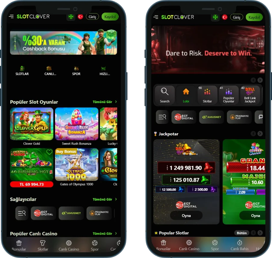 SlotClover Mobil Deneyimi
